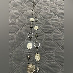 Textured Silver Necklace